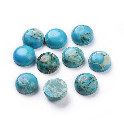 Natural Regalite/Imperial Jasper/Sea Sediment Jasper Cabochons G-G814-06A-1