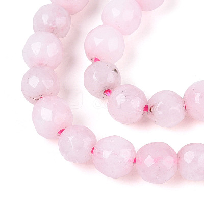 Dyed Natural White Jade Beads Strands G-T139-4mm-60-04-1