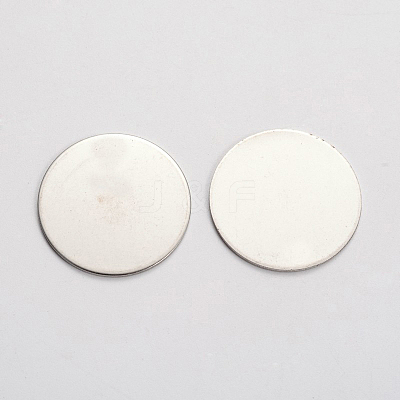201 Stainless Steel Stamping Blank Tag Cabochons STAS-E147-90P-C-1