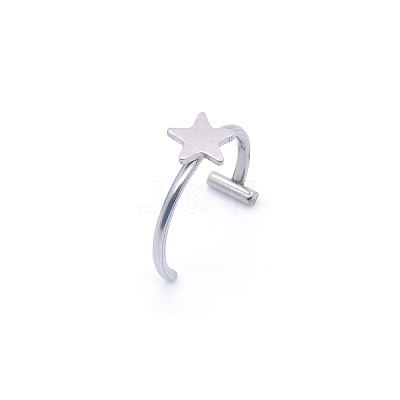 Anti-Tarnish 304 Stainless Steel 20 Gauge Fake Lip Rings Piercing Jewelry WGC994D-12-1