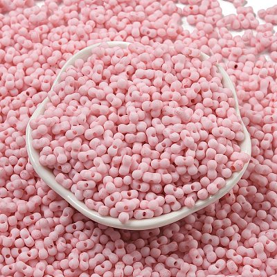 Macaron Color Opaque Frosted Glass Seed Beads SEED-K009-12B-08-1