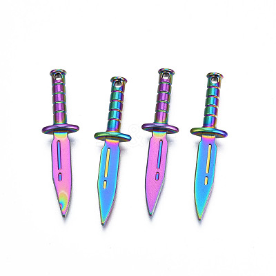 Rainbow Color Alloy Pendants PALLOY-N156-210-1