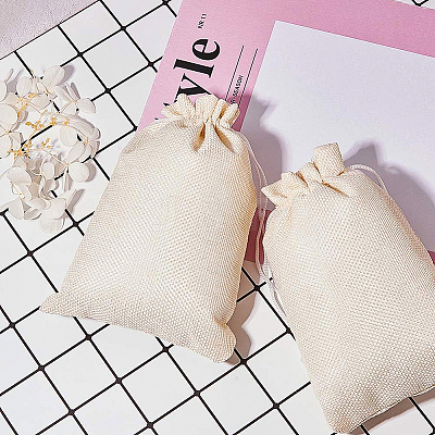 Burlap Packing Pouches Drawstring Bags ABAG-BC0001-07A-17x23-1
