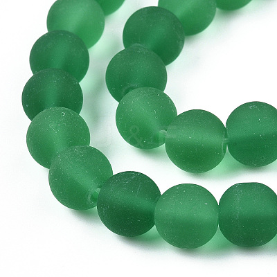 Transparent Glass Beads Strands GLAA-T032-T10mm-MD21-1