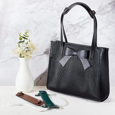 3Pcs 3 Colors Cowhide Leather Bag Strap Covers FIND-OC0002-05-1