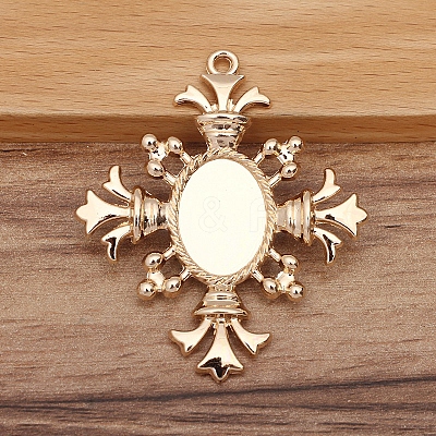 Alloy Cabochon Settings PW-WGAB9EB-10-1