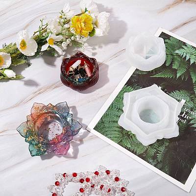 2Pcs 2 Styles Candle Holder Silicone Molds DIY-SZ0003-17-1
