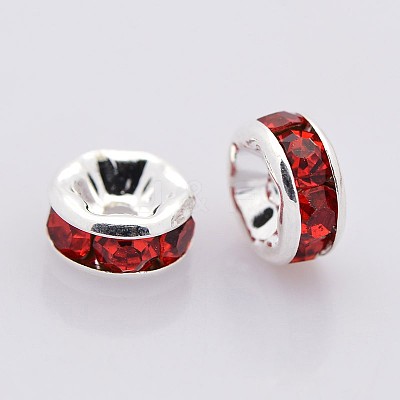 Brass Rhinestone Spacer Beads RB-A014-Z5mm-21S-NF-1