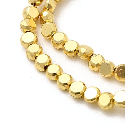 Electroplate Glass Beads Strands EGLA-F166-04A-G-1