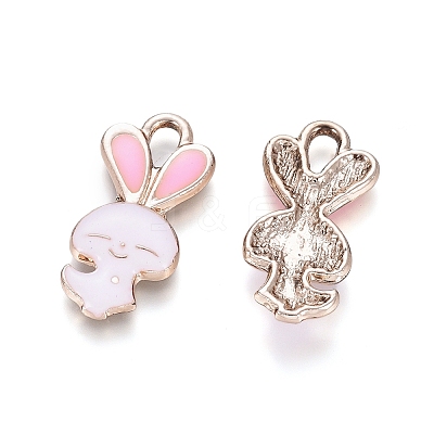 Light Gold Plated Alloy Pendants ENAM-L032-J01-G-AAA-1