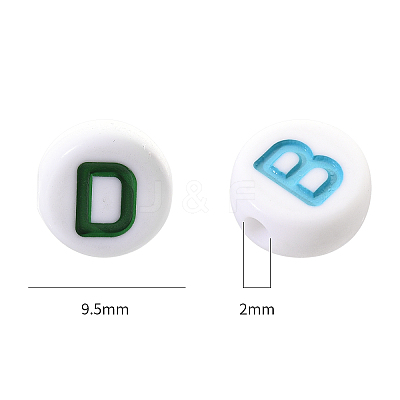 Opaque White Acrylic Beads SACR-YW0001-23-1