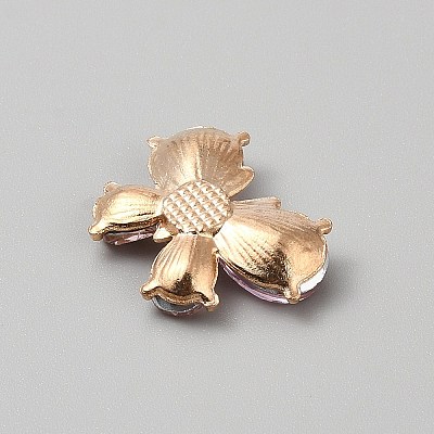 Light Gold Alloy Rhinestone Cabochons FIND-WH0173-340C-1
