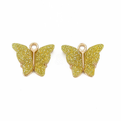 Resin Pendants PALLOY-T081-01-RS-1
