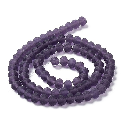 Transparent Glass Beads Strands EGLA-A034-T6mm-MD15-1