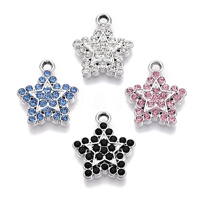 Rack Plating Alloy Pendants FIND-N005-22P-1