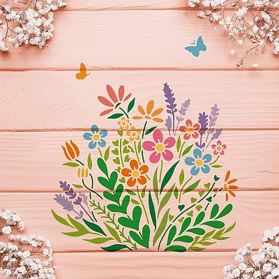 Plastic Reusable Drawing Painting Stencils Templates DIY-WH0172-465-1