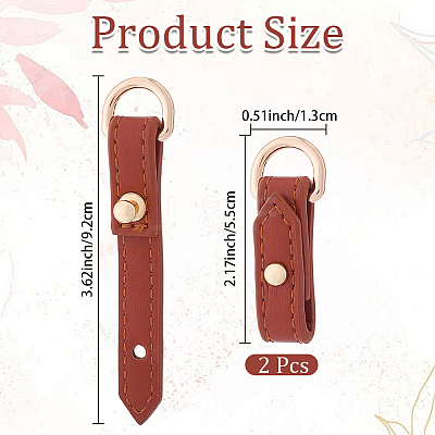 2Pc Alloy & Microfiber Suspension Clasps AJEW-CL0005-19B-1