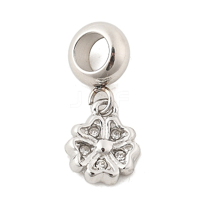 304 Stainless Steel European Dangle Charms STAS-O097-41P-1-1