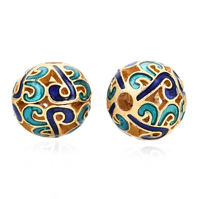 Alloy Enamel Beads KK-N238-071C-1