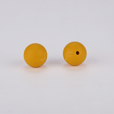 Round Silicone Focal Beads SI-JX0046A-55-1