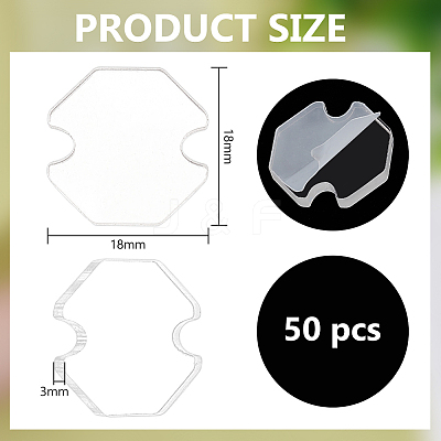 50Pcs Acrylic Sheets DIY-BC0013-76A-1