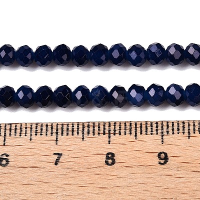 Baking Paint Imitation Jade Glass Bead Strands DGLA-A034-J4mm-A39-1