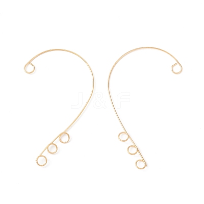 Ion Plating(IP) 316 Stainless Steel Ear Cuff Findings STAS-H148-01G-1