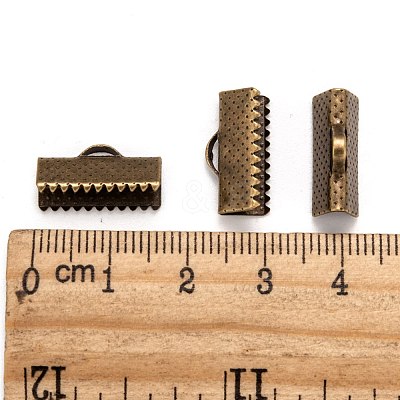 Iron Ribbon Crimp Ends E183Y-AB-1