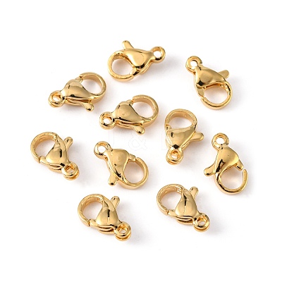 304 Stainless Steel Lobster Claw Clasps X-STAS-R050-10x6mm-02-1