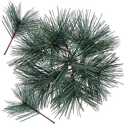 30Pcs Plastic Artificial Pine Branches AJEW-CP0009-91-1