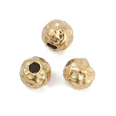 Textured 316 Surgical Stainless Steel Beads STAS-M106-01D-G-1
