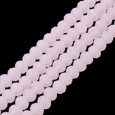Imitation Jade Solid Color Glass Beads Strands EGLA-A034-J2mm-MD02-1