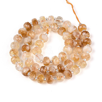 Heated Natural Citrine Beads Strands G-T144-A01-11-1