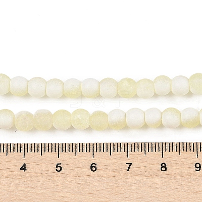 Frosted Crackle Glass Beads X1-GLAA-U001-8mm-M11-1