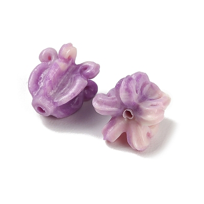Synthetic Coral Carved Beads BSHE-P034-01B-1