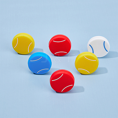 16Pcs 4 Colors Silicone Tennis Racquet Dampener AJEW-FH0004-59-1