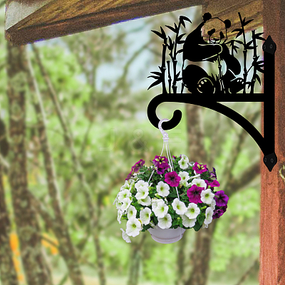 Iron Hanging Plant Hanger Bracket HJEW-WH0088-009-1