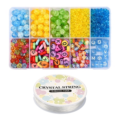 Transparent & Opaque Acrylic Beads DIY-YW0005-71-1