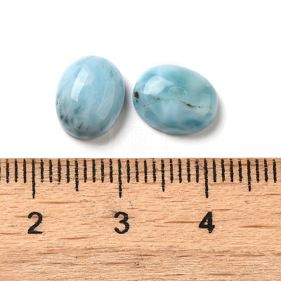 Natural Larimar Cabochons G-E616-06B-1
