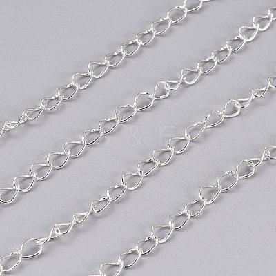 Brass Twisted Chains CHC-Q001-5x4mm-S-1