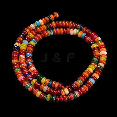Natural Agate Beads Strands G-L635-A01-4x2mm-03-1