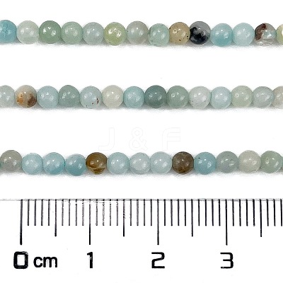 Natural Flower Amazonite Beads Strands G-M438-A08-01-1