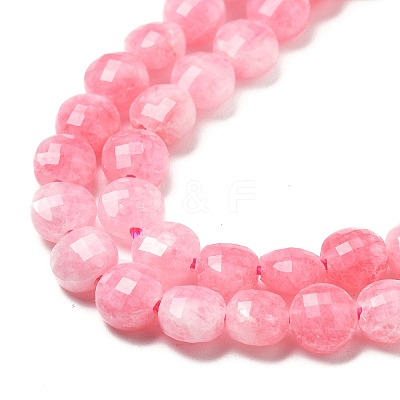 Natural Dyed White Jade Beads Strands G-C179-A6mm-02-1
