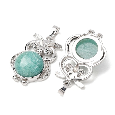 Natural Amazonite Pendants GG-CBA0251-05P-1