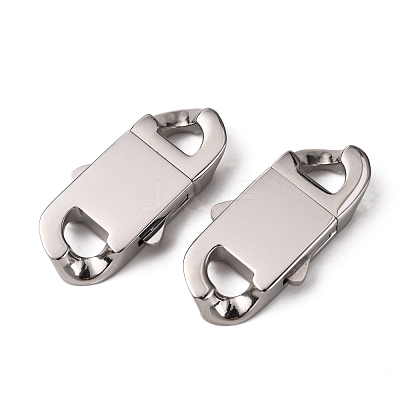 Non-Tarnish 304 Stainless Steel Box Clasps STAS-S080-03B-P-1