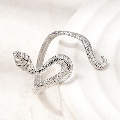 304 Stainless Steel Cuff Open Rings STAS-H259-06P-1