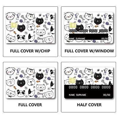 PVC Plastic Waterproof Card Stickers DIY-WH0432-055-1