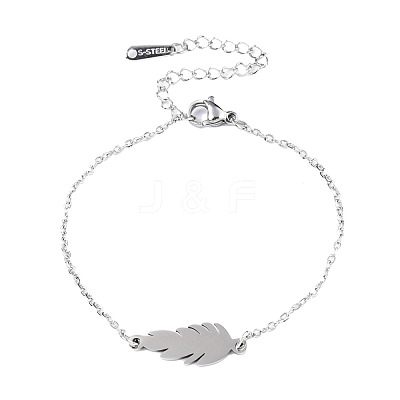 Tarnish Resistant 201 Stainless Steel Link Bracelets BJEW-T011-JN497-1-1