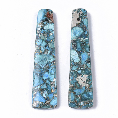 Synthetic Regalite/Imperial Jasper/Sea Sediment Jasper Pendants G-S366-010-1