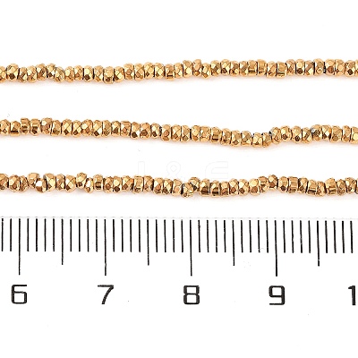Electroplated Synthetic Non-magnetic Hematite Beads Strands G-H027-E01-01-1